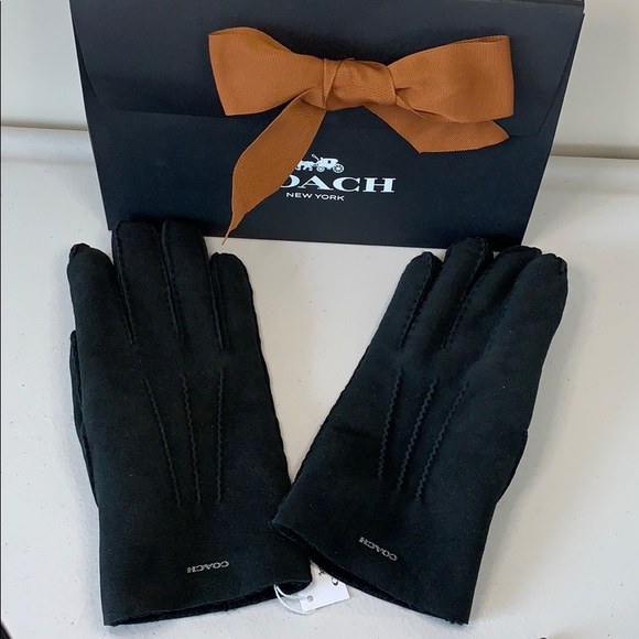 Brand New Coach Black Gloves - Picture 1 of 10